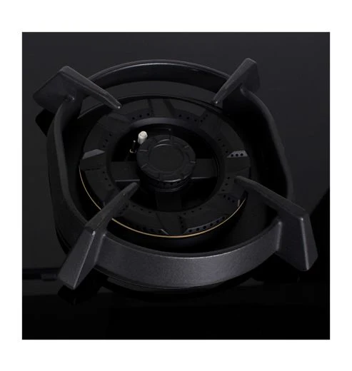 Faber Hob Utopia Pro HT 903 BR CI- 3 Burner, 90cm, Flame Failure Device For Safety, Full Brass Burner, 8mm Black Tempered Glass 