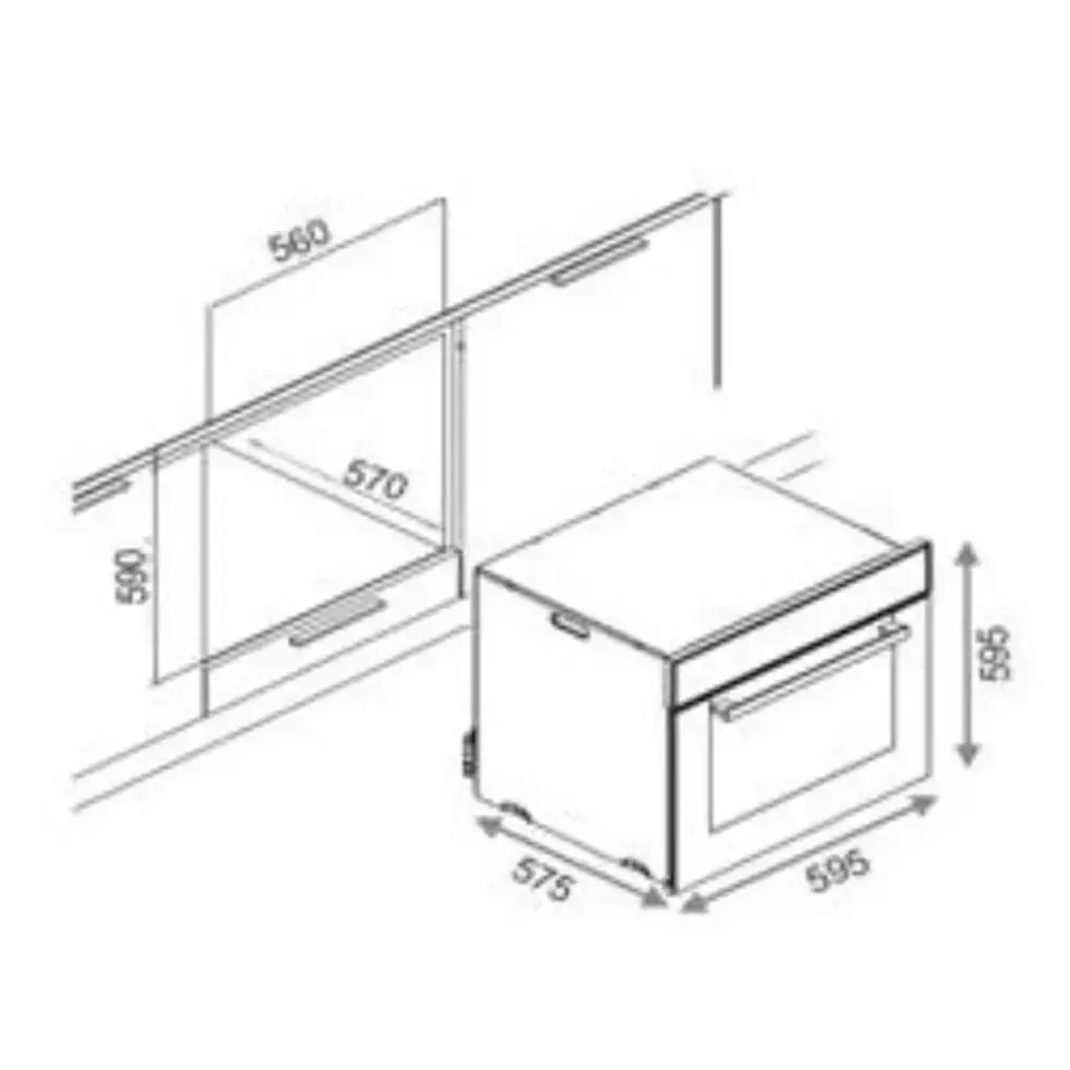 Elica Built In Oven 65 Litres EPBI 961 MMF