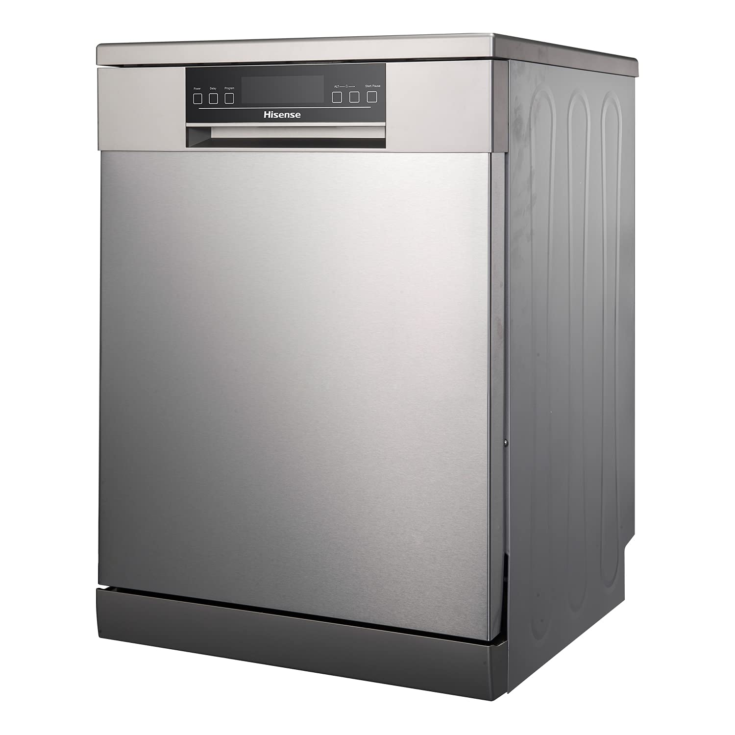 Hisense Dishwasher 15 Place Settings Free Standing Dish Washer With LED Display Control Panel & Duel Zone Wash (Silver) H15DSS
