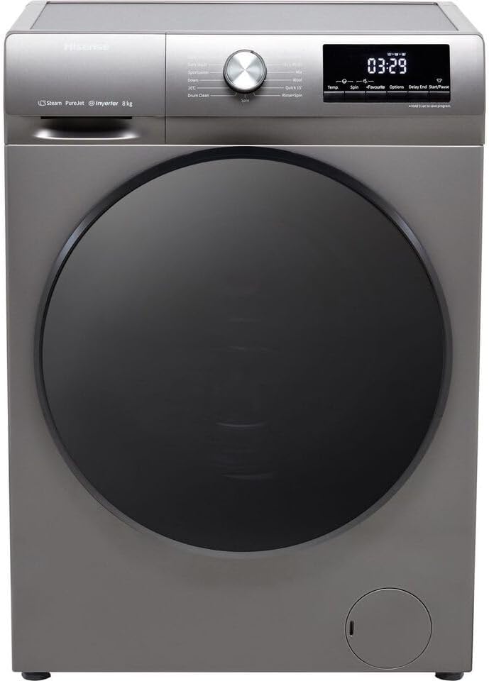Hisense 8 Kg Big Door Washing Machine -WFQA8014EVJMT