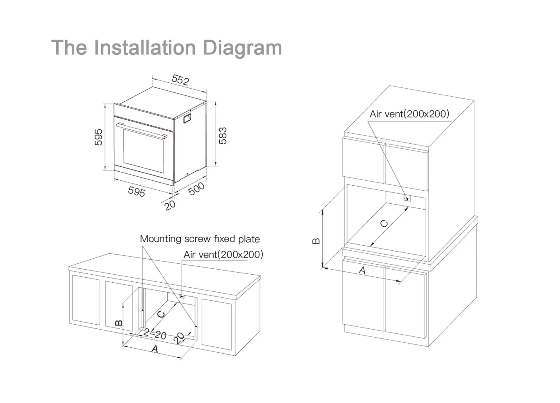 Robam Built In Oven KQWS-2800-R312