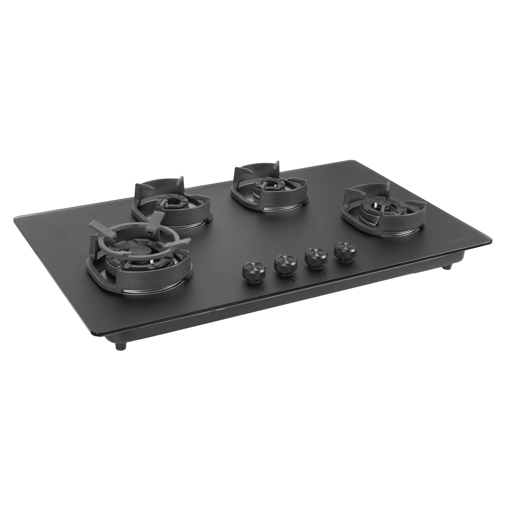 Faber Hob Della HD 904 CI AI - 4 Burner, 90cm, Built-In Auto Electric Ignition, Full Brass Burner, Premium Knob, Matte Glass Finish