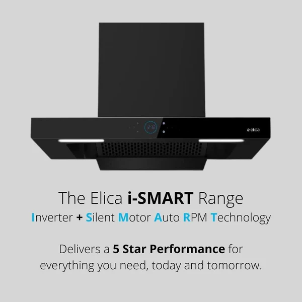 Elica I SMART SPOT FL HAC 90CM LTW NERO Chimney