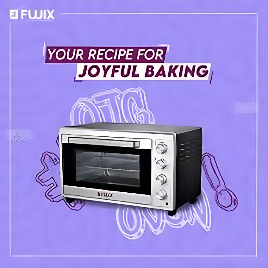 FUJIX 28 Litres Electric OTG Oven With Rotisserie & Convection