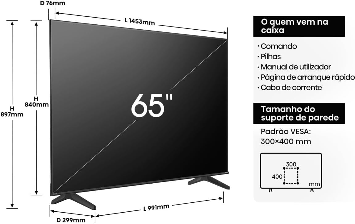Hisense 65A6N UHD 4K VIDAA Smart TV 65"