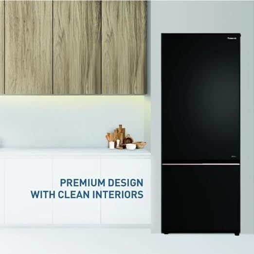 Panasonic 357 ltr Diamond Black Double Door Refrigerator NR-BK418BQKX