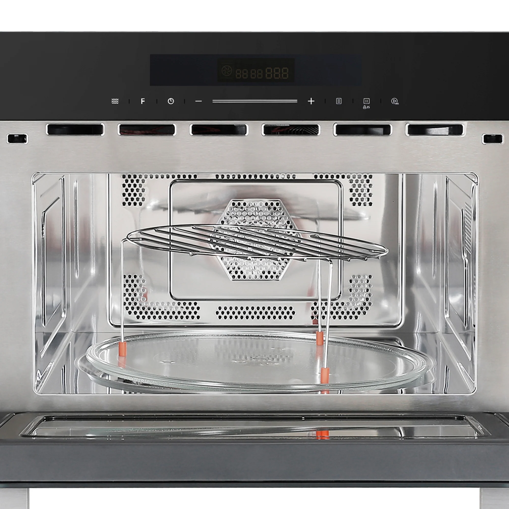 Faber Built-In Microwave Oven FBIMWO 34L CGS, Solo + Grill + Convection, 10 Auto Cook Menus - Black Finish
