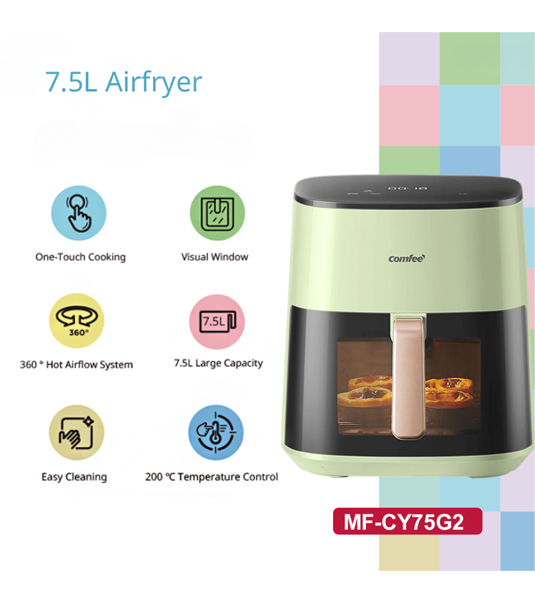 Comfee 7.5 Liter Touch Control Air fryer  MF-CY75G2