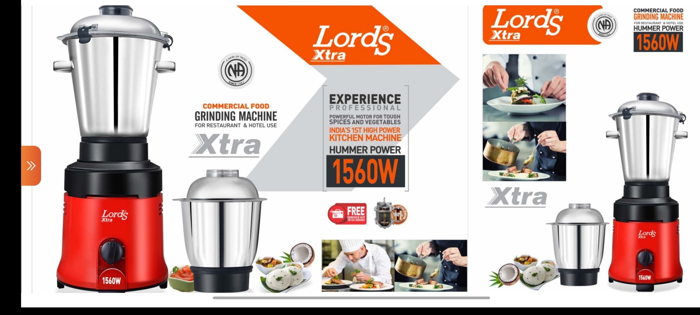 Lords Hummer Power 1450Watt 3 Jars Hear Duty Mixer Grinder
