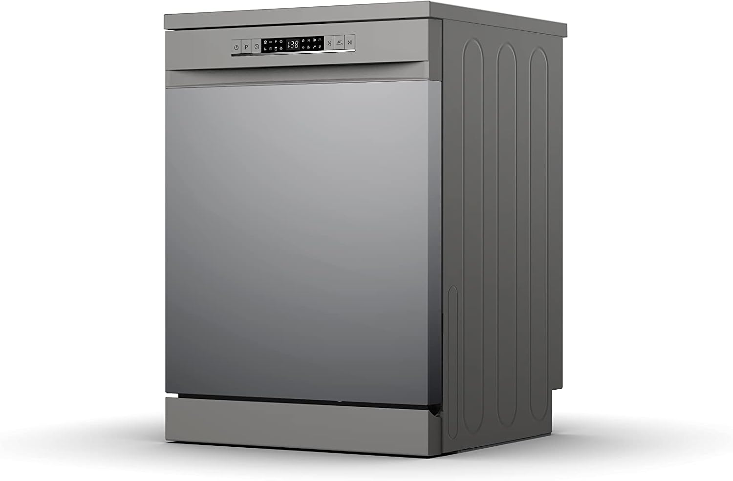 Hisense, 15 Place Setting Free Standing Dishwasher (HS623E90G) - Silver