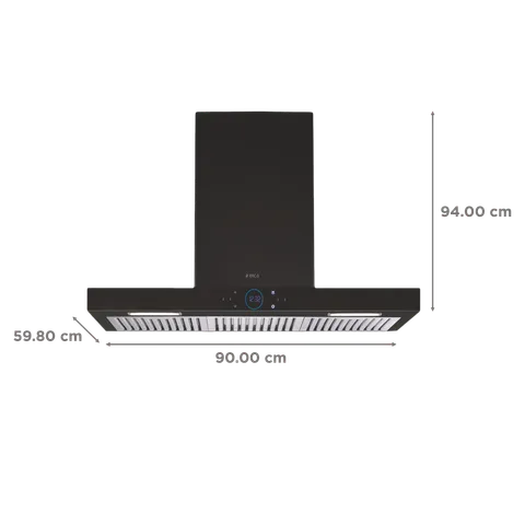 Elica ISMART SPOT H6 BF LTW 90cm NERO
