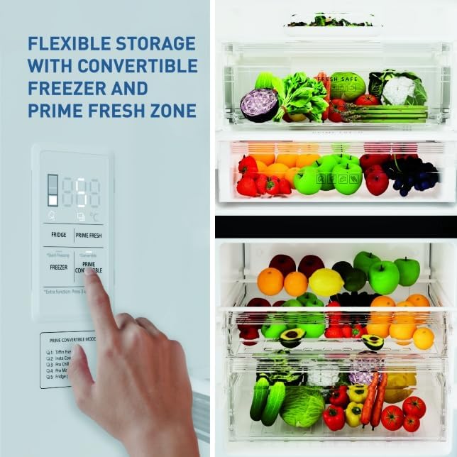 Panasonic NR-BK468BQKX 401L Frost-Free Double Door Bottom Mount Refrigerator, Black