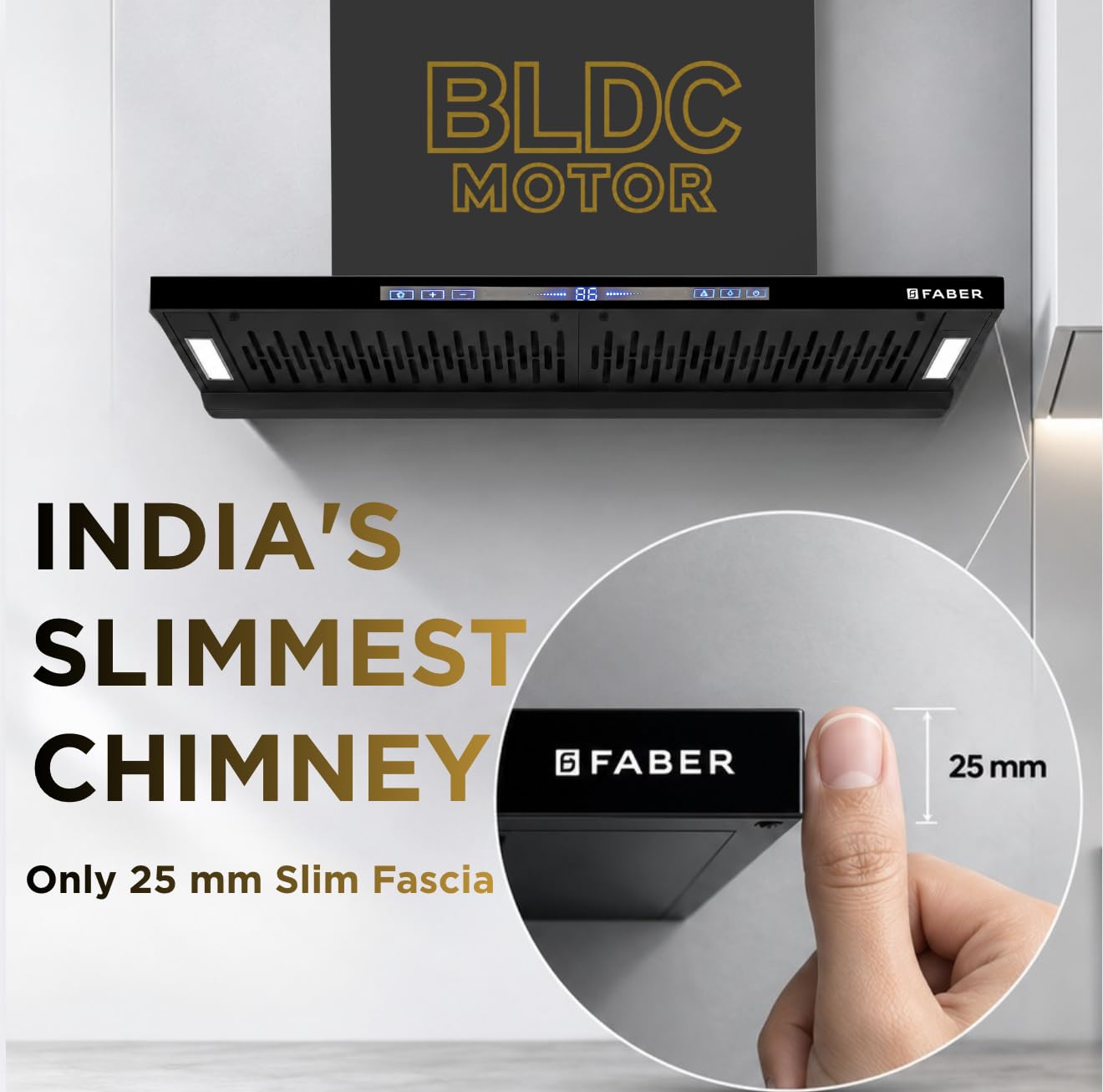 Faber Hood SLIMX HC SC FL BK BLDC IN 90-T
