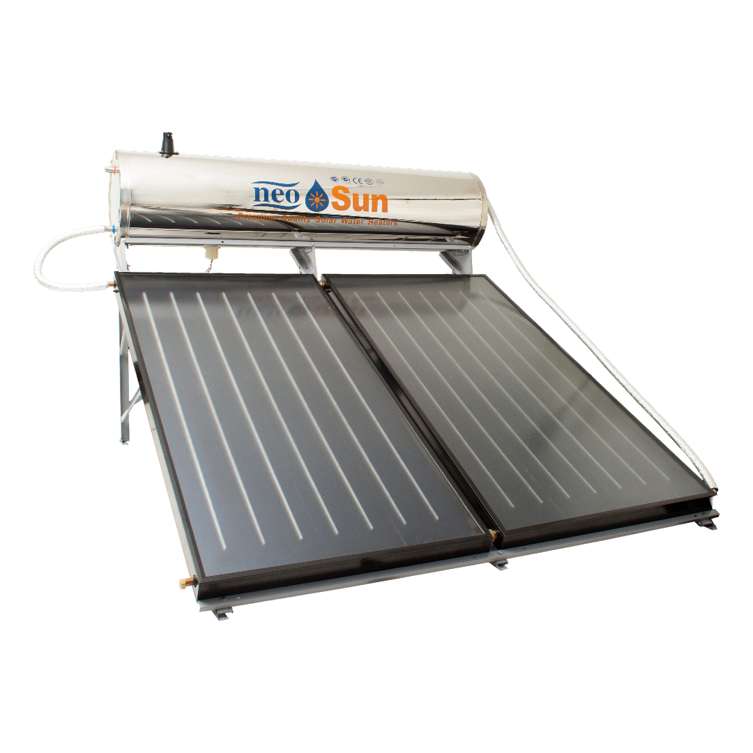 Neo Sun 2 Copper Panel Set Solar Water Heater 275 Litres