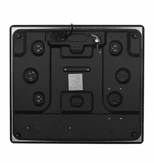Faber Hob Utopia HT 604 BR CI - 4 Burner, 60cm, Flame Failure Device For Safety, Full Brass Burner, 8mm Black Tempered Glass