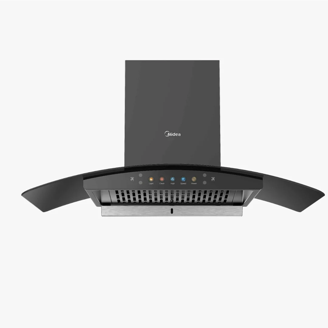 Midea Chimney 90V11-L, Thermal Auto Clean, Gesture Control, 1500m3/hr suction -90cm