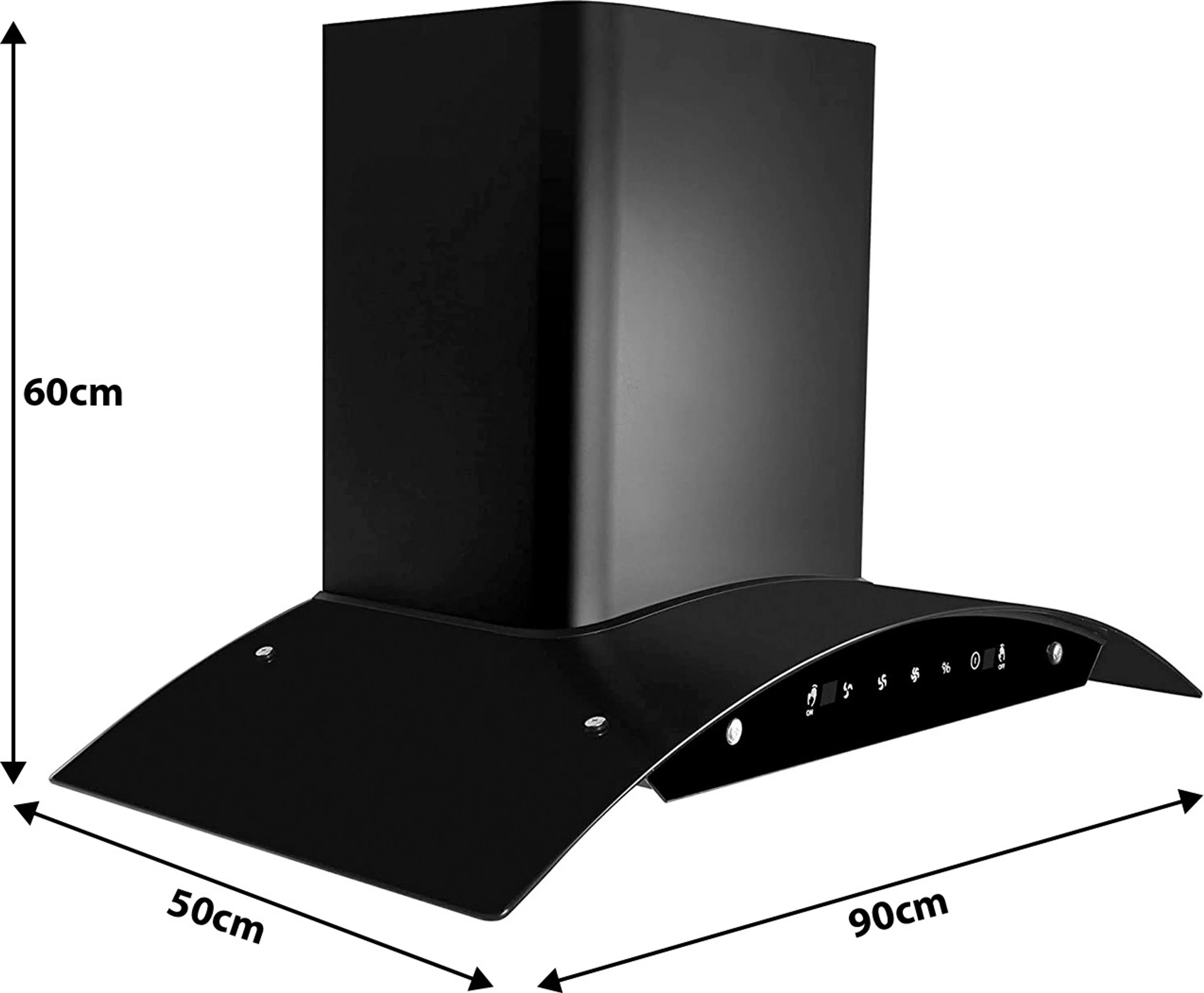 Faber Hood Zest IN HC SC FL BK 90, Auto Clean, Touch and Gesture control 90cm