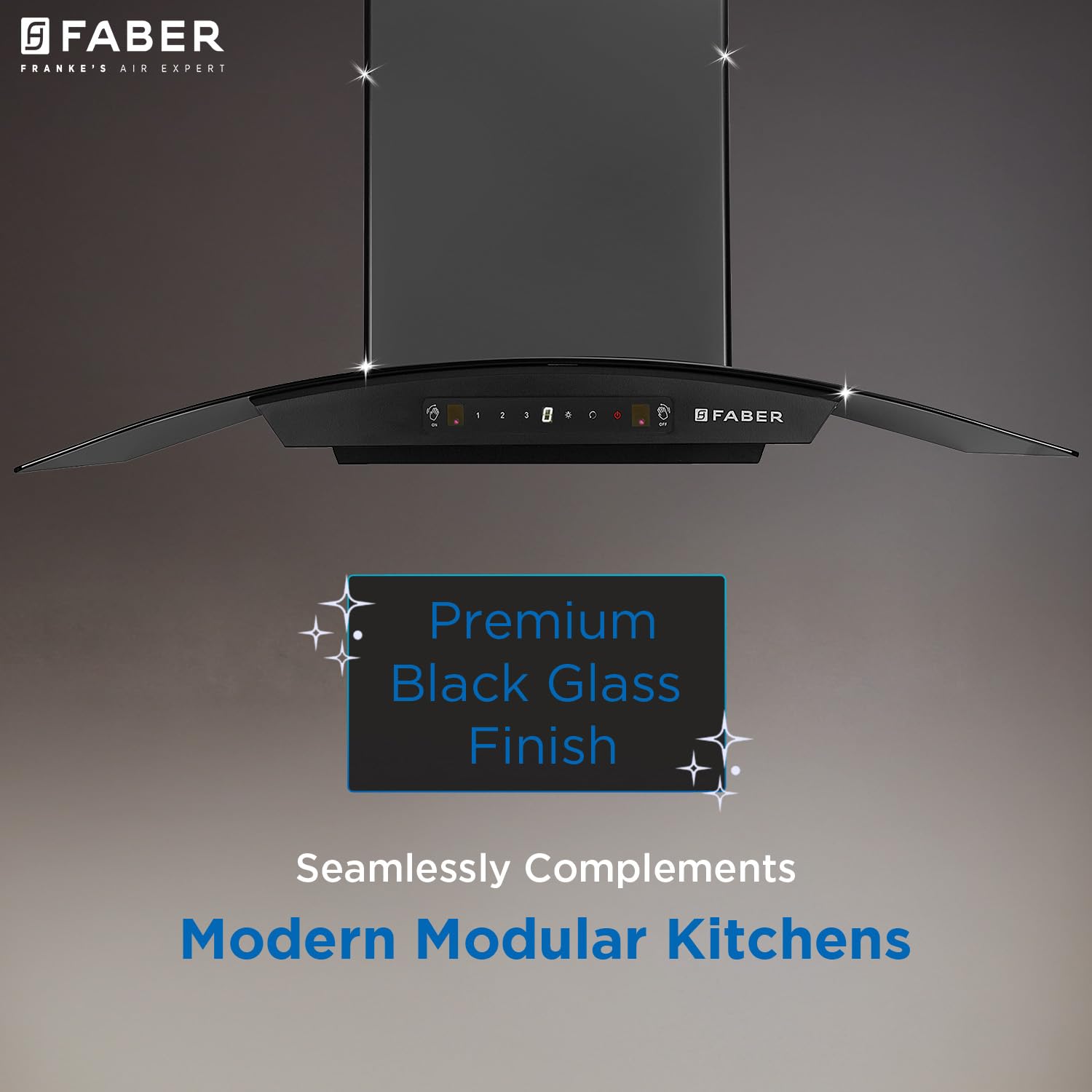 Faber Hood Polo IN HC SC BK 90, Auto Clean, Gesture Control, Filterless 90cm