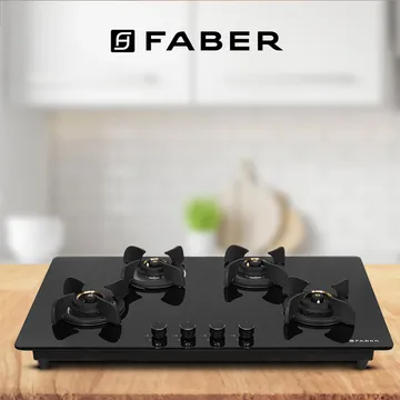 Faber Hob Ultima Plus HT904 CRS BR CI AI |  Top 4 Burner 90cm 
