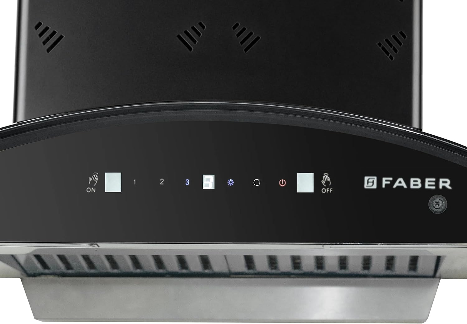 Faber Hood Ellora 3D IN HC SC FL BK 60, Auto Clean, Odor sensor 60cm