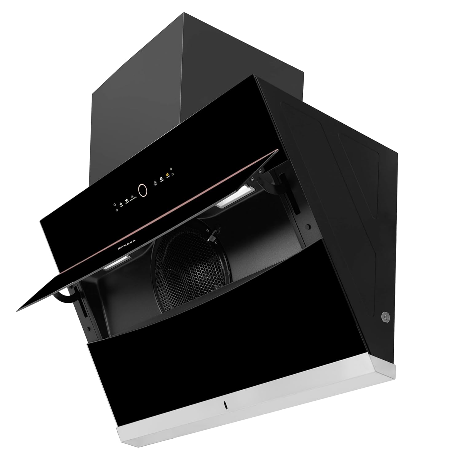 Faber Hood Bolt FL SW SC BK 90, Steam Auto Clean 90cm