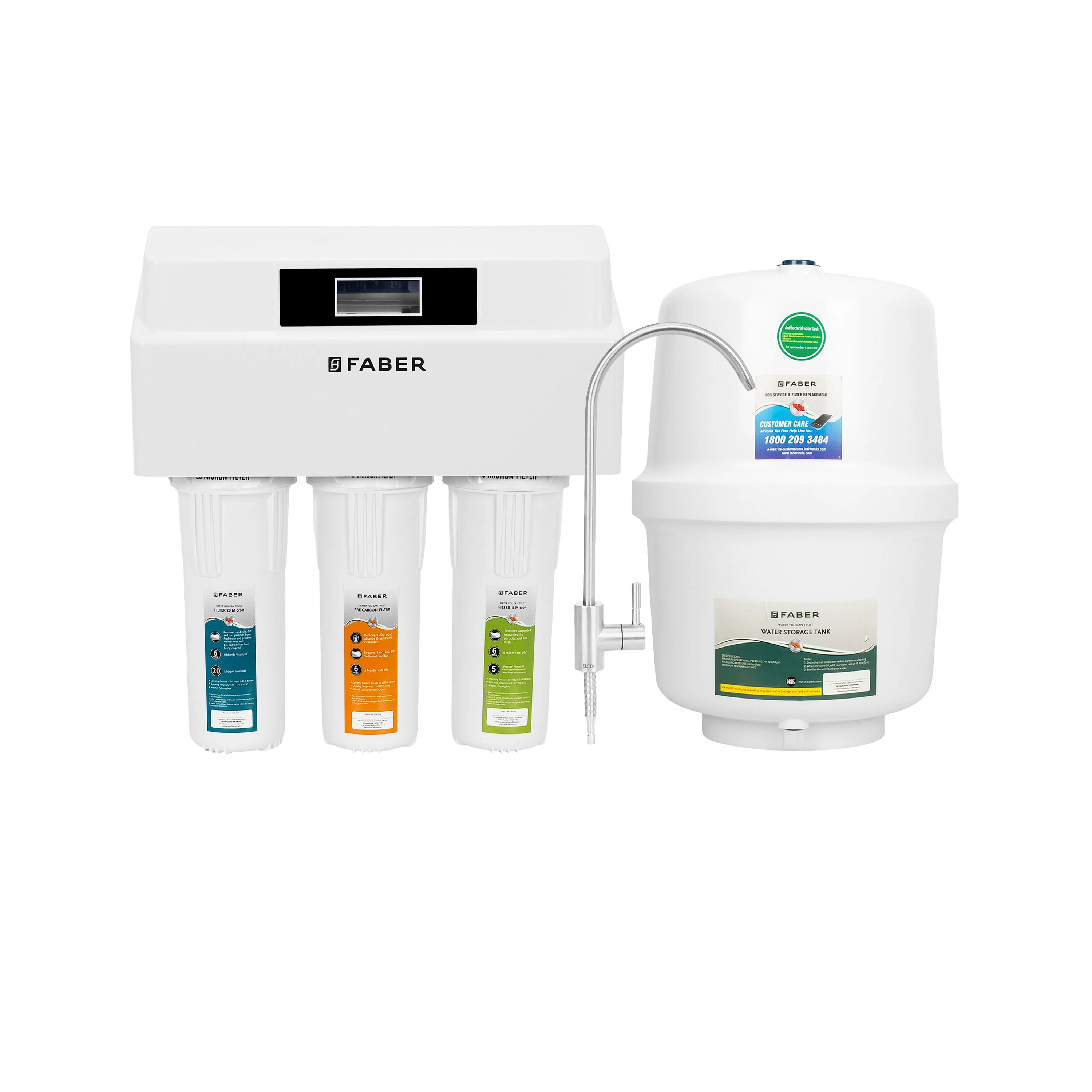 FWP UTS CLASSIC (Ro+Uv+Alkaline), Under Sink Ro Water Purifier