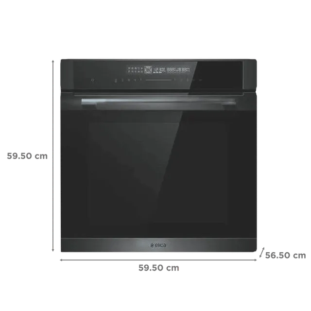 Elica Built In oven EPBI INOX NERO 1164 TOUCH 72 Litres
