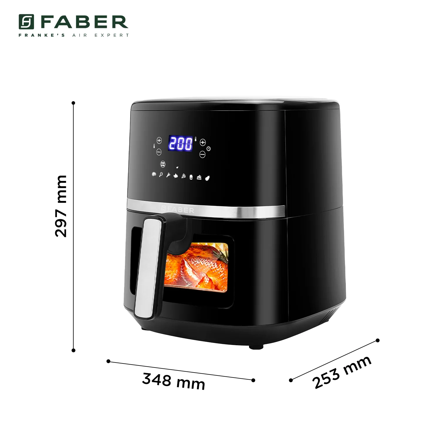 Faber Air Fryer FAF 6.0 L VW BK - 6.0 Liter