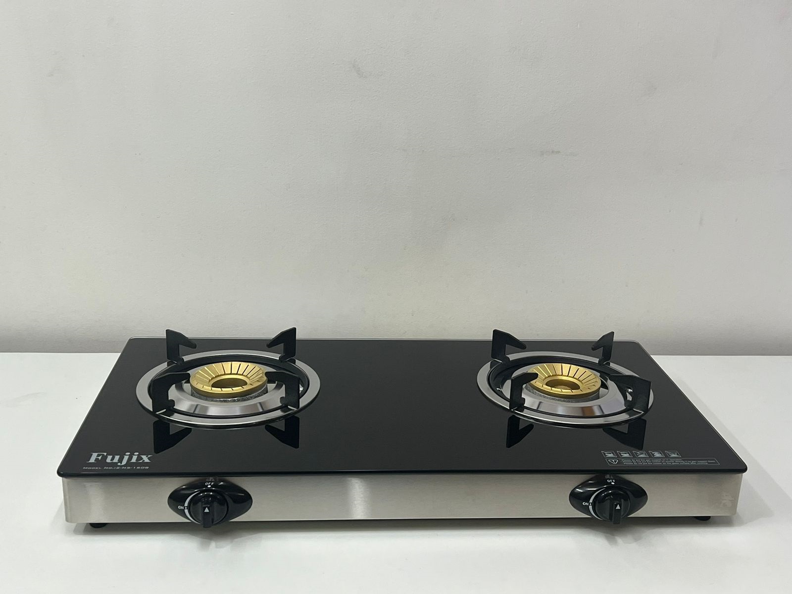 Fujix 2 Burner Automatic Gas Stove 2-1608_ Black