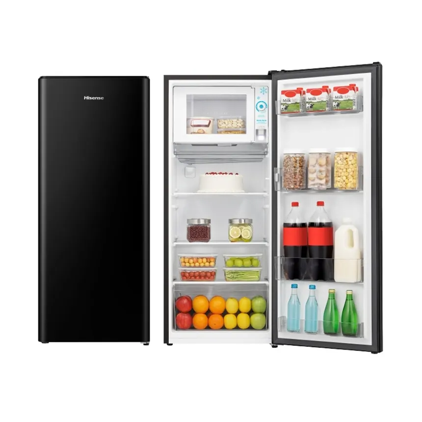 Hisense Refrigerator 192 Litres, Defrost (RR-239D4TBN)- Black