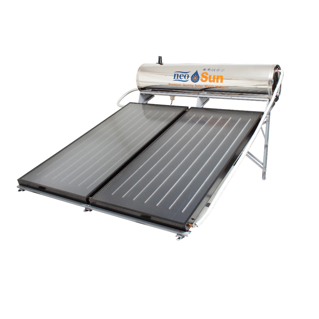 Neo Sun 2 Copper Panel Set Solar Water Heater 275 Litres
