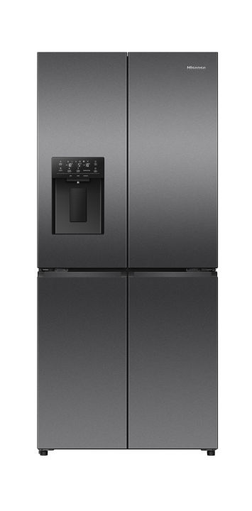 Hisense Refrigerator/ Fridge Cross Door 470L Silver with Dispenser (RQ-61W4MZSQ)