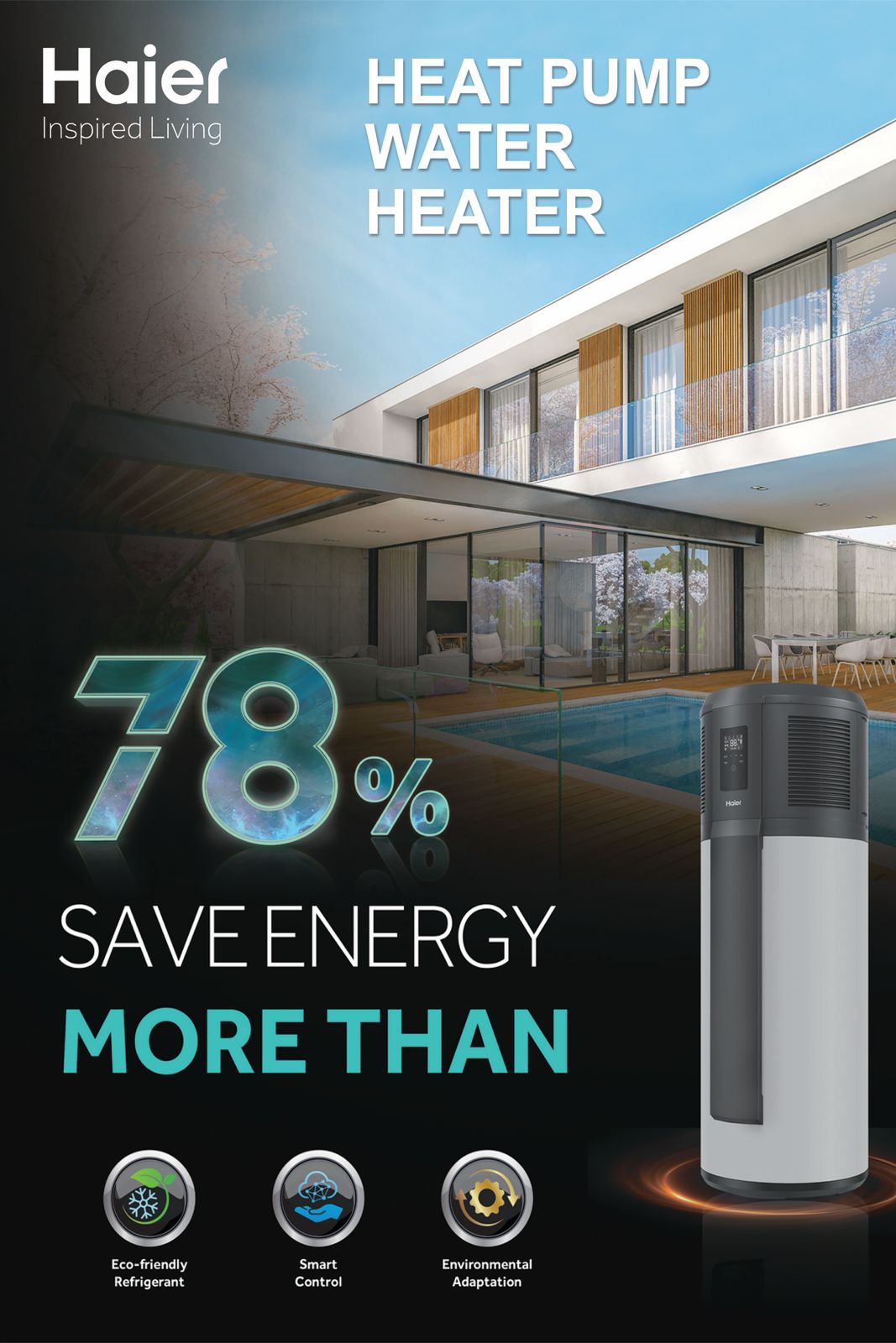 Haier 250-L Heat Pump Water Heater HP250M1-U1