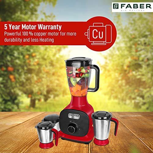 Faber Mixer Grinder Candy 3J-1000w | Mystic Red