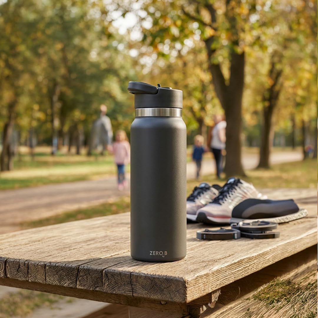 Zero B H2Ohh Portable Water Filter 600ml - Metal Bottle 