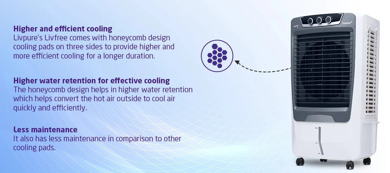 Livpure Desert Air Cooler, Livfree 85 Litres (LF85LD)