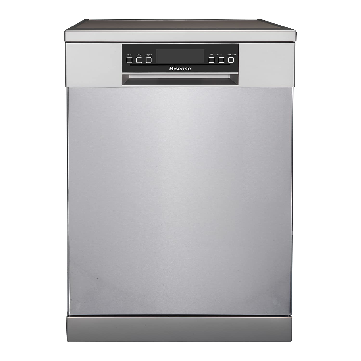 Hisense Dishwasher 15 Place Settings Free Standing Dish Washer With LED Display Control Panel & Duel Zone Wash (Silver) H15DSS