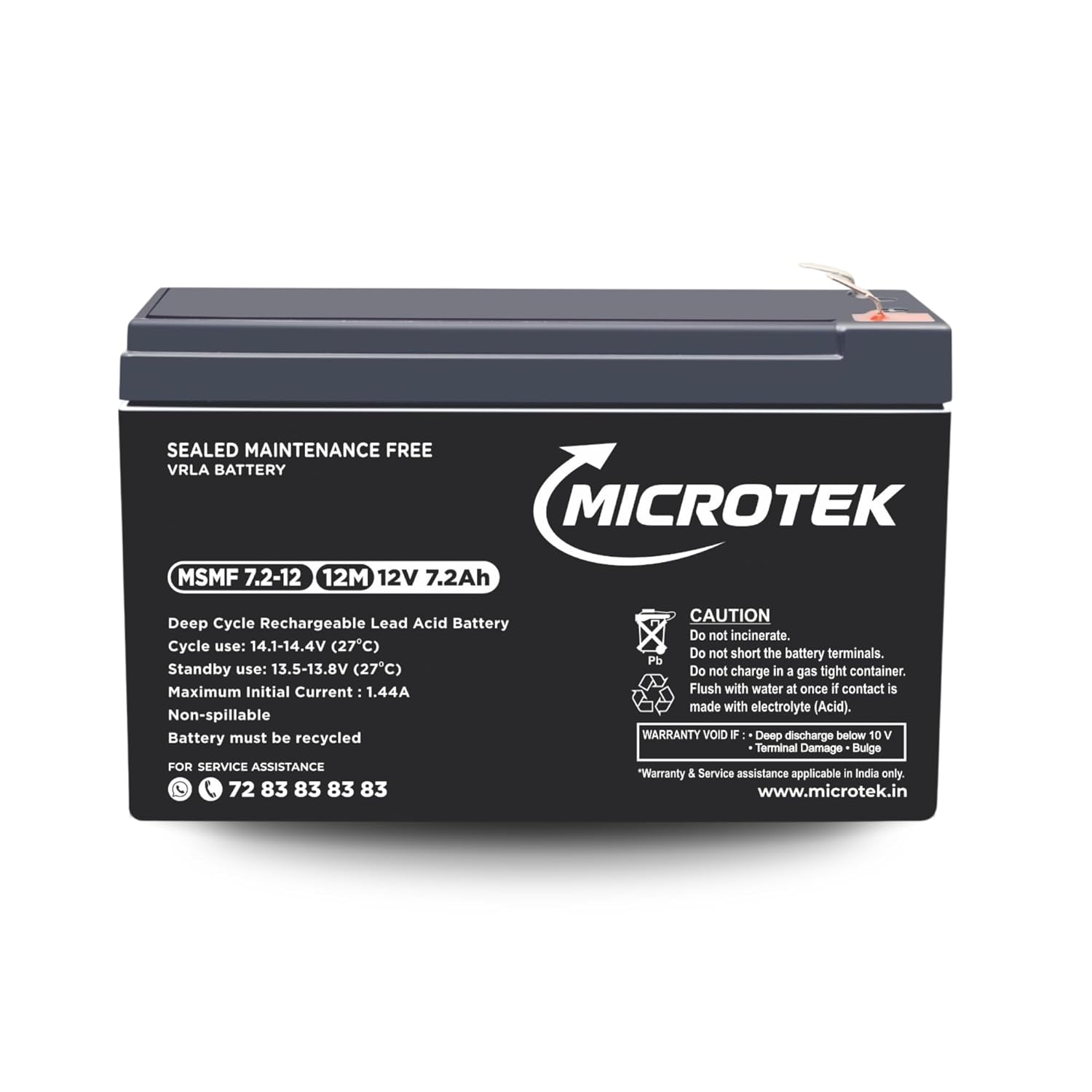 Microtek 7.2 AH UPS BATTERY MTK 7.2-12