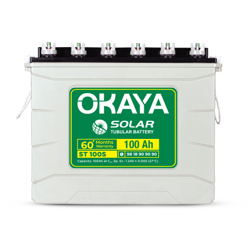 OKAYA ST 100 S 100Ah Tall Tubular Solar Battery