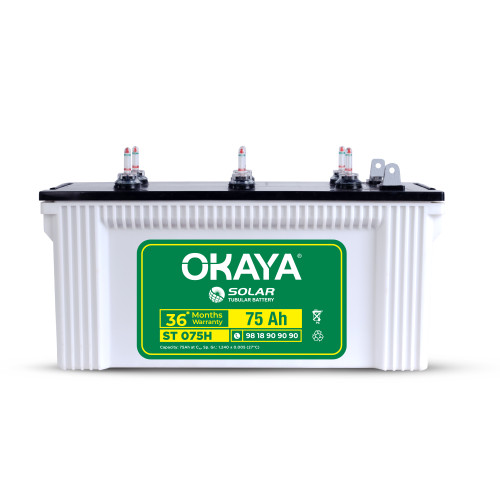 OKAYA ST 075 H Ah Short Tubular Solar Battery