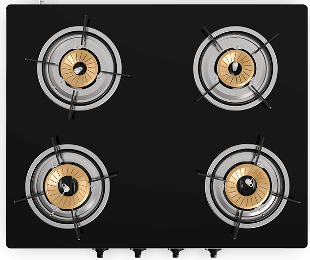 EQ Haus 4 Burner Gas Hob - EQ-ST4X-NR